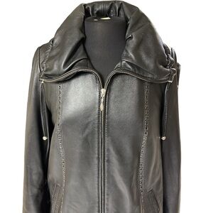 DERI Sarayi women’s NoellaThree-quarter length luxury leather jacket